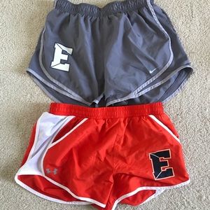 Nike and Underarmor shorts